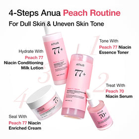 ANUA Peach 70 Niacinamide Serum in a skincare routine