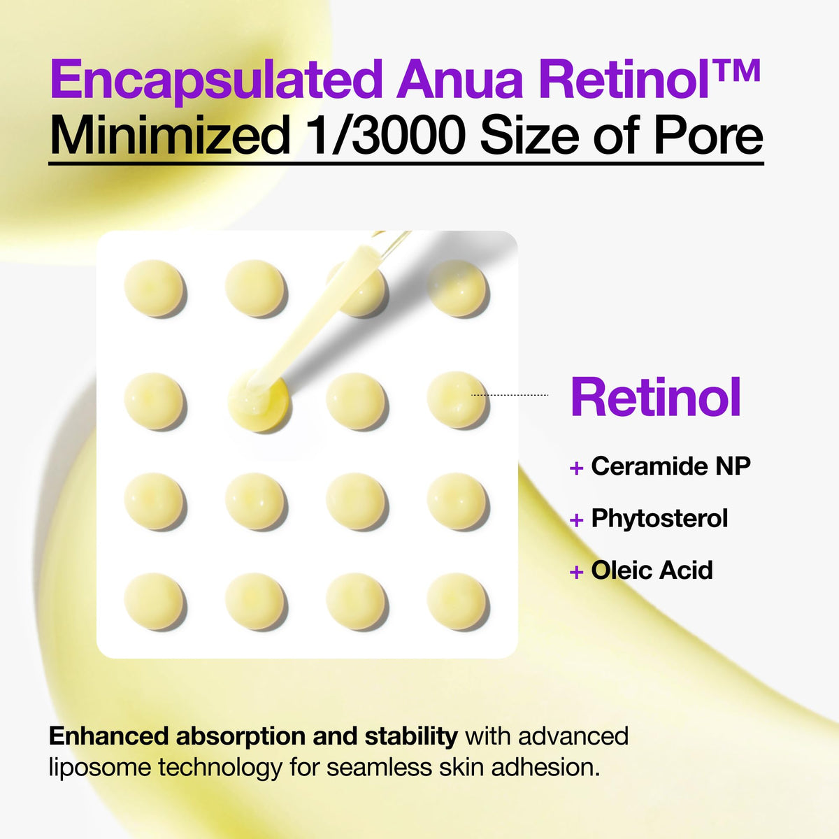 ANUA Retinol Serum application on skin