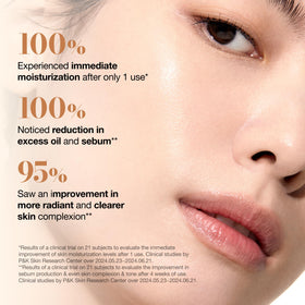 ANUA Rice 70 Glow Milky Toner being applied to a cotton pad