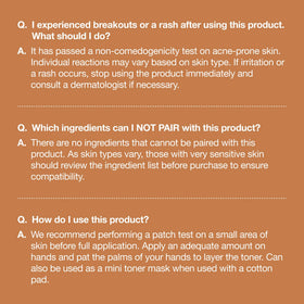 ANUA Rice 70 Glow Milky Toner with ingredients list visible