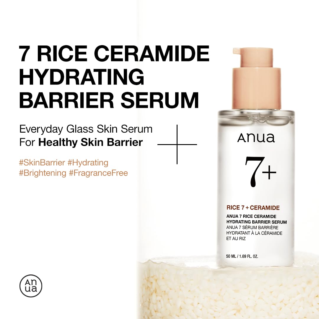 ANUA Rice Ceramide 7 Serum bottle with cap