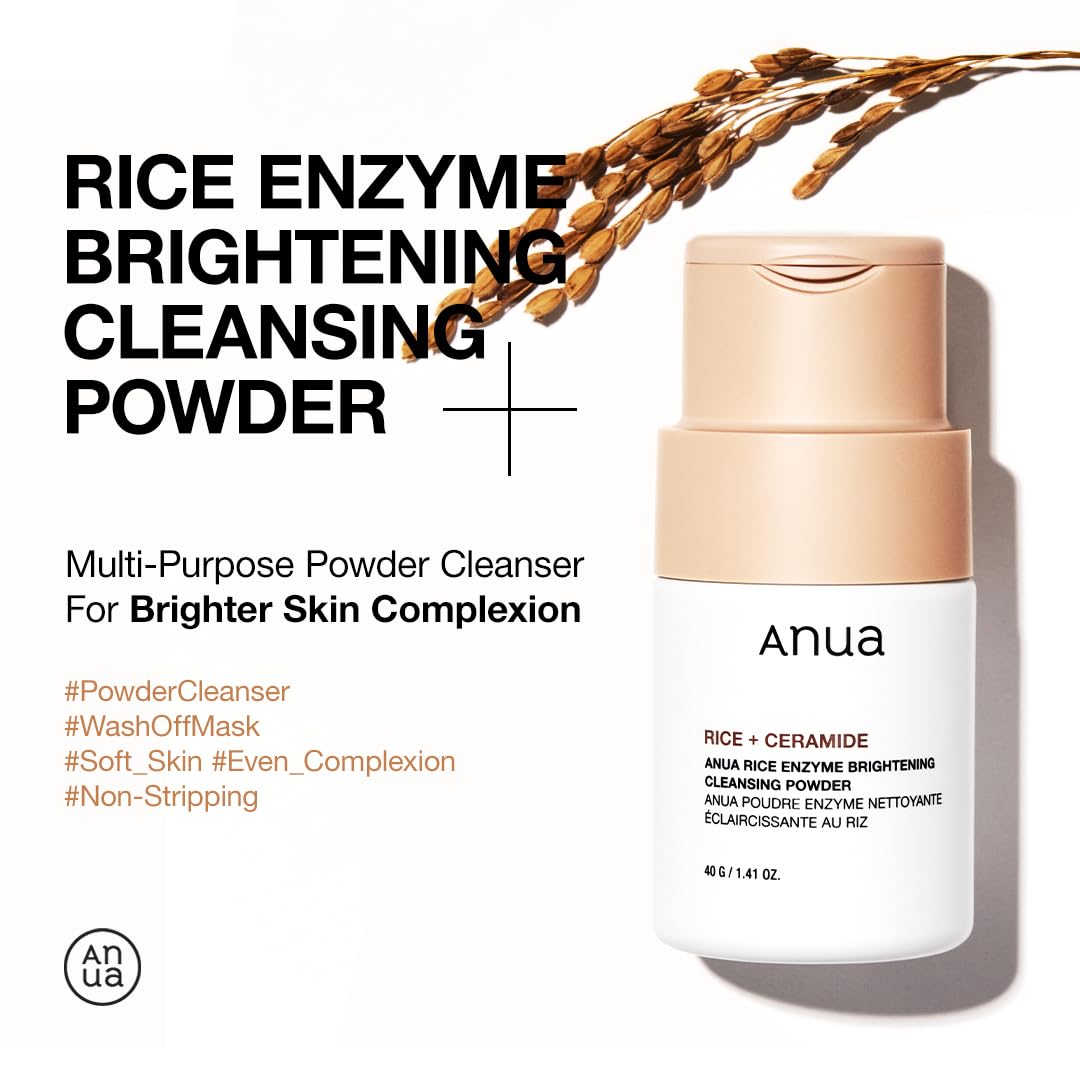 ANUA Rice Enzyme Cleansing Powder texture close-up