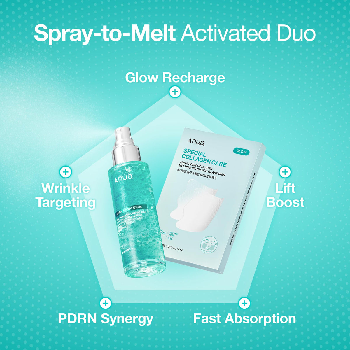 ANUA Salmon DNA PDRN Collagen Melting Patch on a skincare table