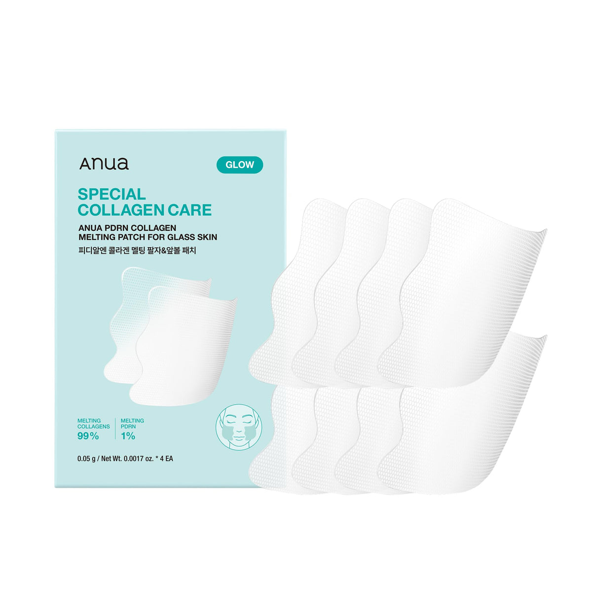 ANUA Salmon DNA PDRN Collagen Melting Patch packaging front view