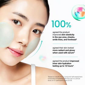 ANUA toner pad being applied to skin