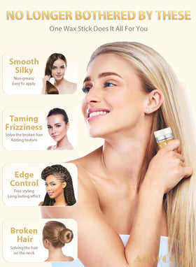 AnWoor Hair Wax Stick applied to hair for styling