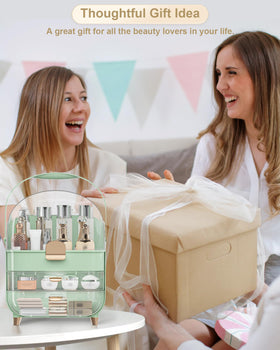 Anylady Makeup Organizer displayed in a stylish bathroom setting