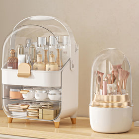 Anylady Makeup Organizer front view with three tiers