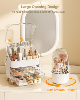 Anylady Makeup Organizer on a bathroom countertop