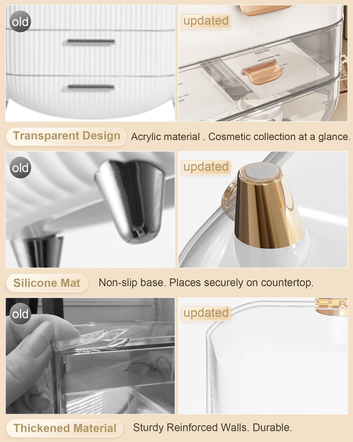 Anylady Makeup Organizer with jewelry and perfume