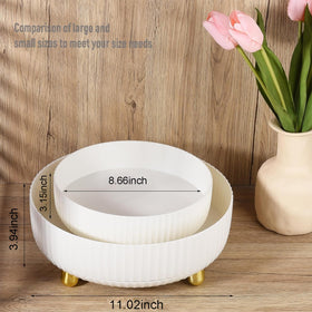 Anyoifax 360 Rotating Makeup Organizer with a unique lychee texture base