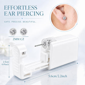 Anzero Ear Piercing Kit packaging showing contents