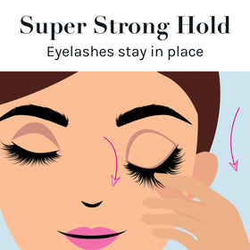 AOA STUDIO Eyelash Adhesive 4 pack on a makeup table