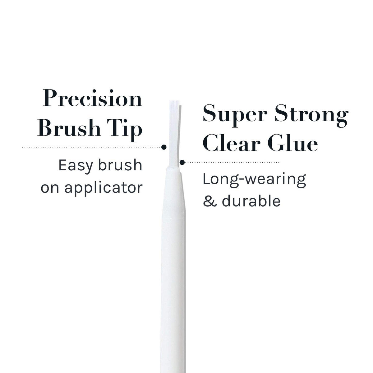AOA STUDIO Eyelash Adhesive clear bottle with precision brush