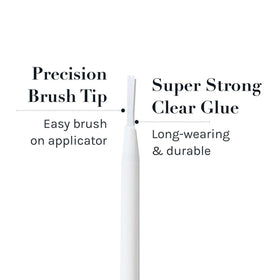 AOA STUDIO Eyelash Adhesive clear bottle with precision brush