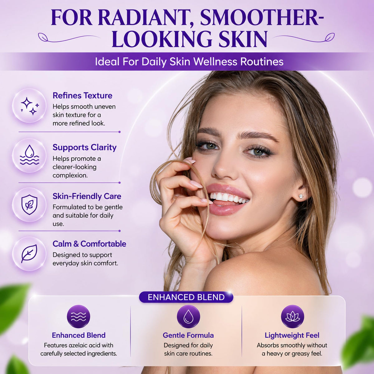 AOBBIY Azelaic Acid Cream application on skin