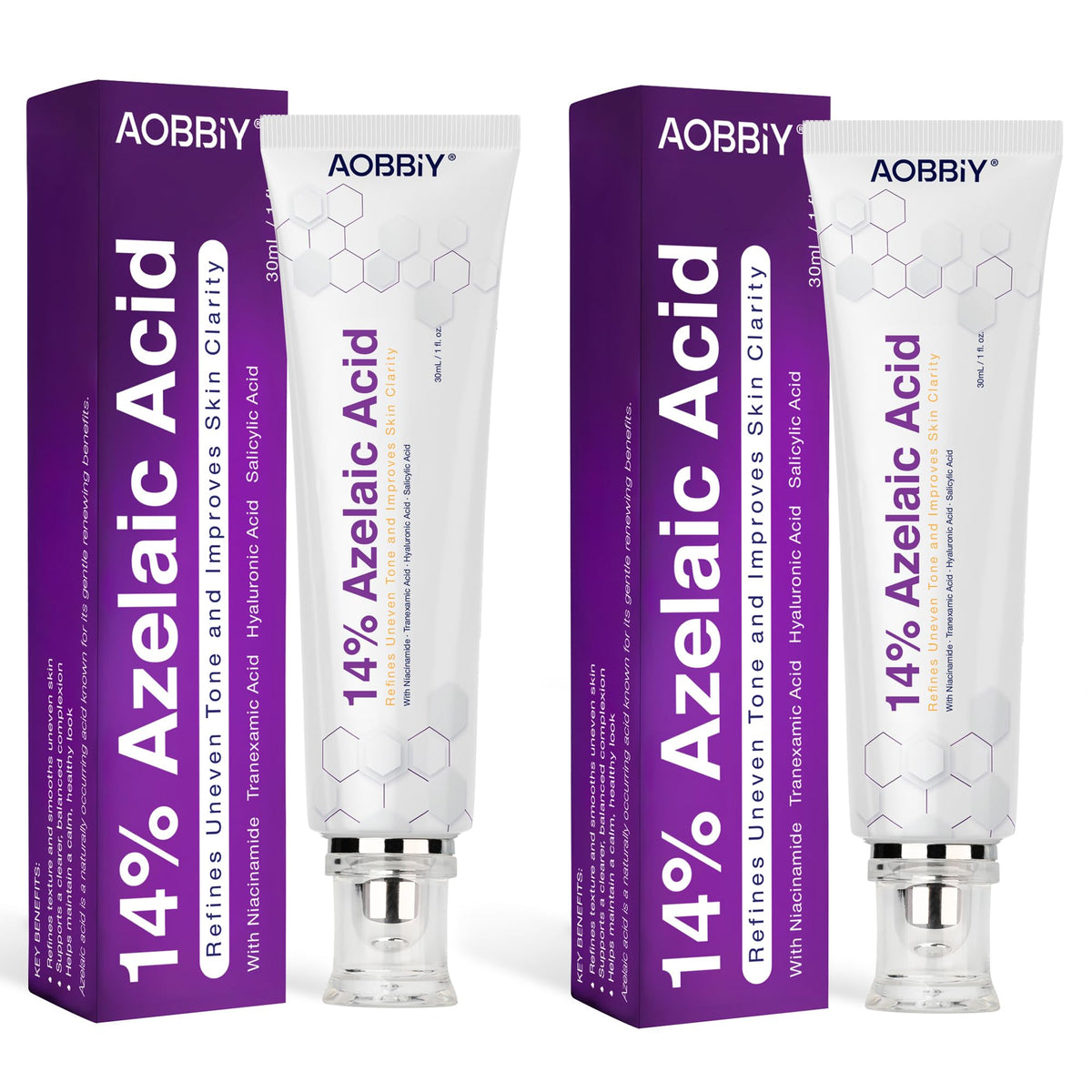 AOBBIY Azelaic Acid Cream front view packaging