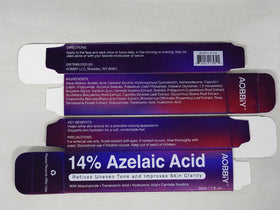 AOBBIY Azelaic Acid Cream open jar showing product