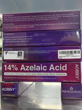 AOBBIY Azelaic Acid Cream with natural background