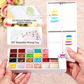 AOBOO gel polish kit displaying vibrant colour selection
