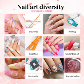 AOBOO gel polish kit with UV LED lamp for home use