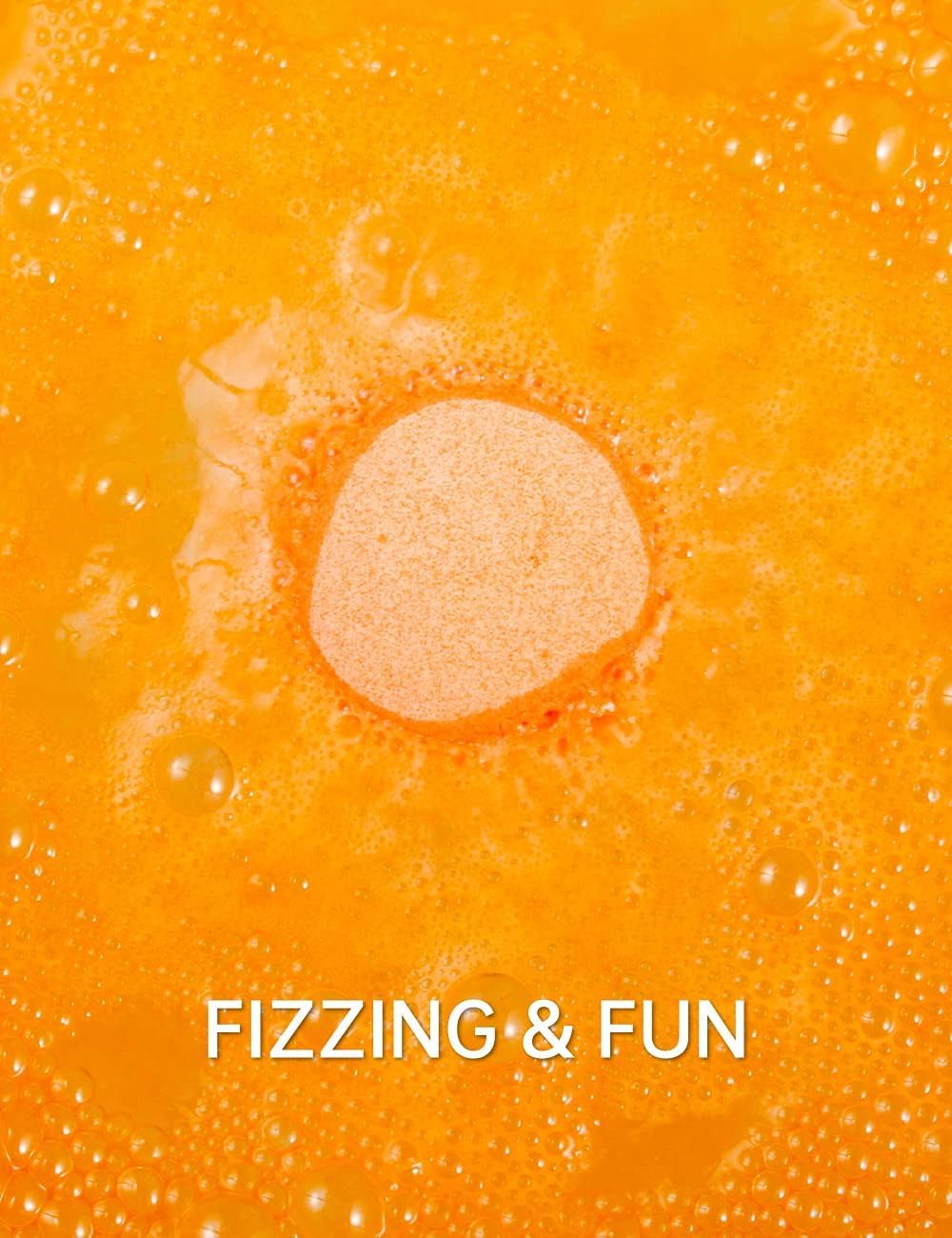 Aofmee bath bomb packaging showcasing 7 scents