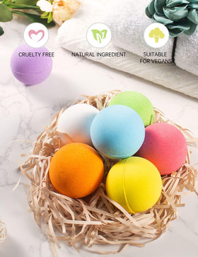 Aofmee bath bomb set displayed on a bathroom counter