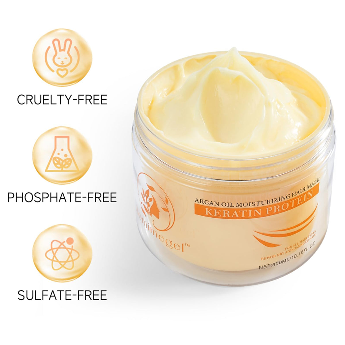 Aomimegel hair mask texture close-up