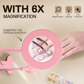 AORAEM LED UV Nail Lamp in use drying gel polish