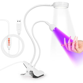 AORAEM UV LED Nail Lamp front view with double-headed design