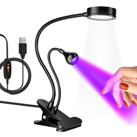 AORAEM UV LED Nail Lamp front view with double-headed design