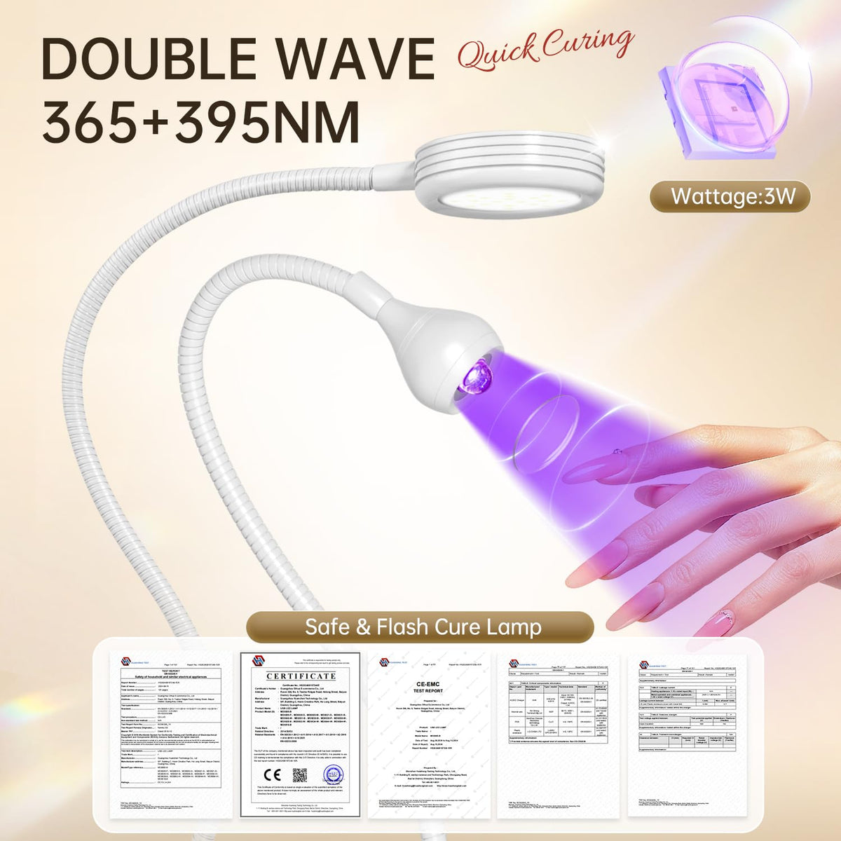 AORAEM UV LED Nail Lamp purple light drying gel polish