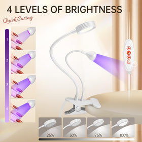 AORAEM UV LED Nail Lamp white light for reading