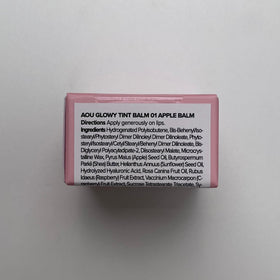 AOU Glowy Tint Balm 0.12Oz Apple Balm side view
