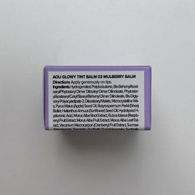 AOU GLOWY TINT BALM Mulberry open with product visible