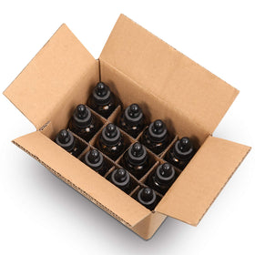 AOZITA amber glass dropper bottles in a travel bag
