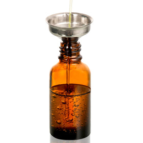 AOZITA long glass dropper next to amber bottles