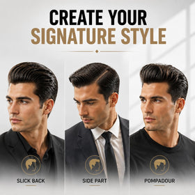 ApexFlow Water Based Hair Pomade applied to styled hair