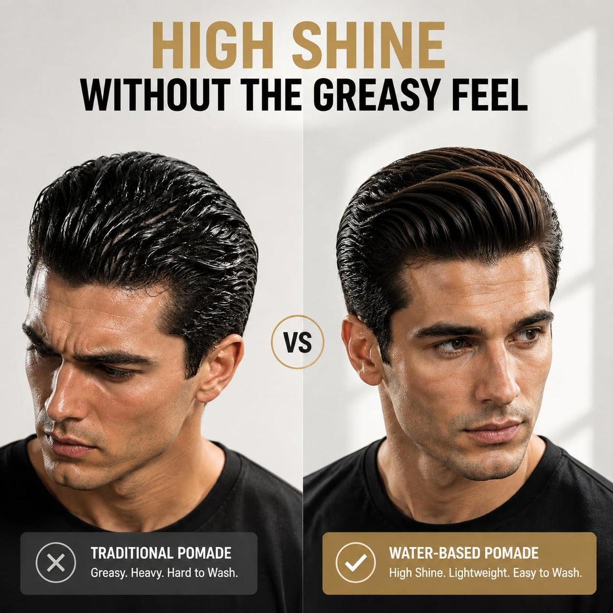 ApexFlow Water Based Hair Pomade back view
