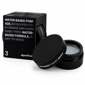 ApexFlow Water Based Hair Pomade front view with packaging
