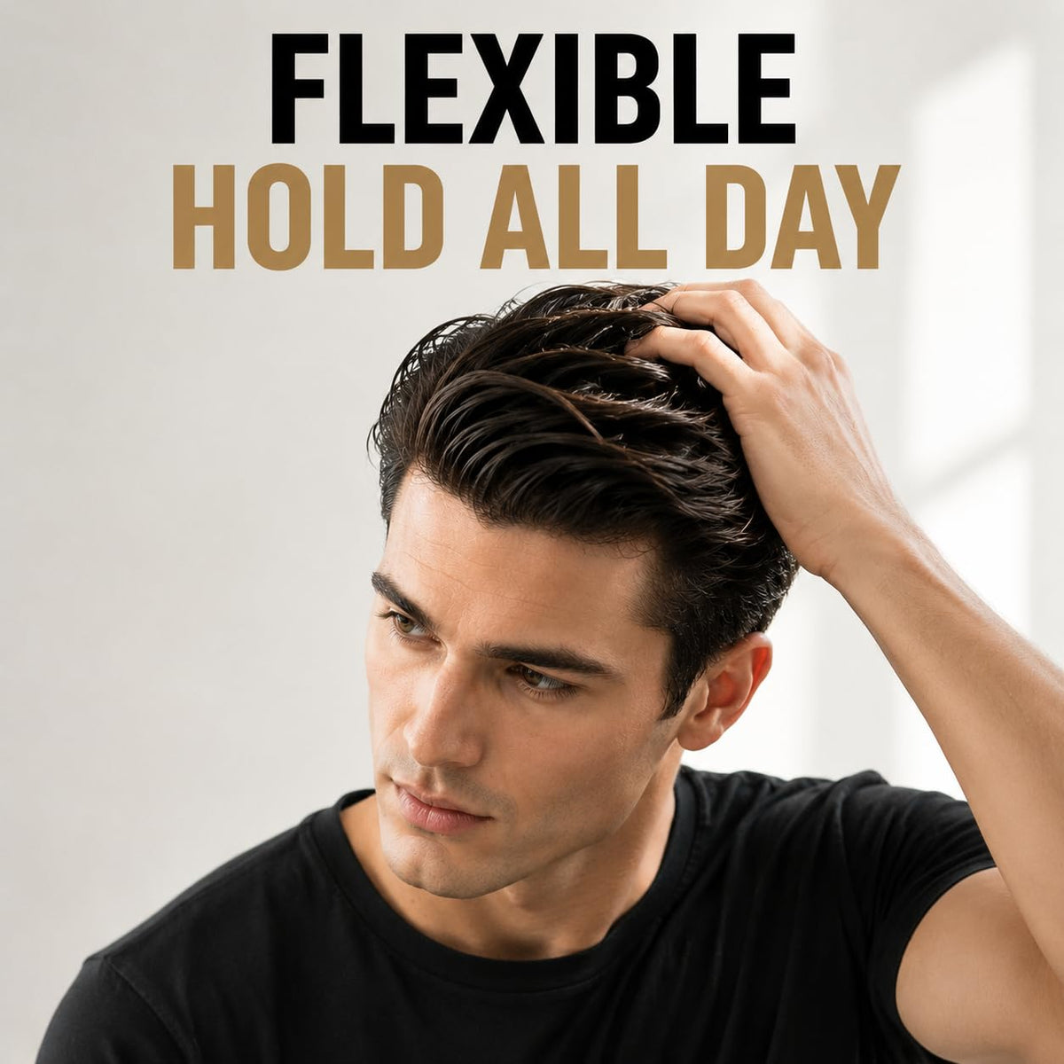 ApexFlow Water Based Hair Pomade in a bathroom setting