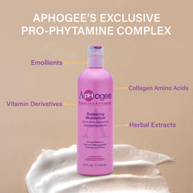 Aphogee Balancing Moisturizer being applied to hair