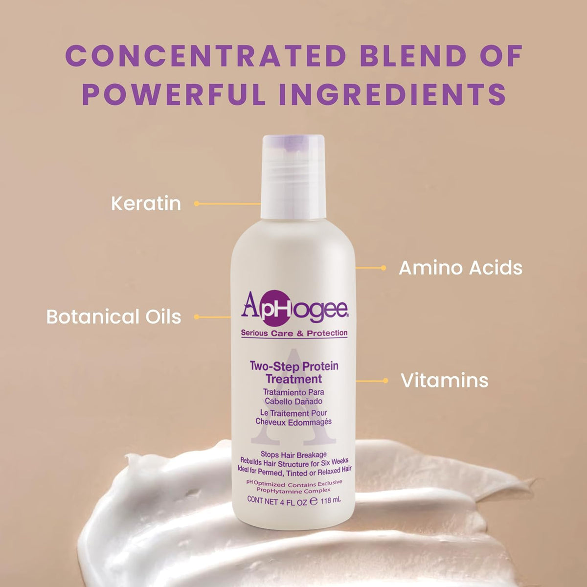 Aphogee protein application on hair