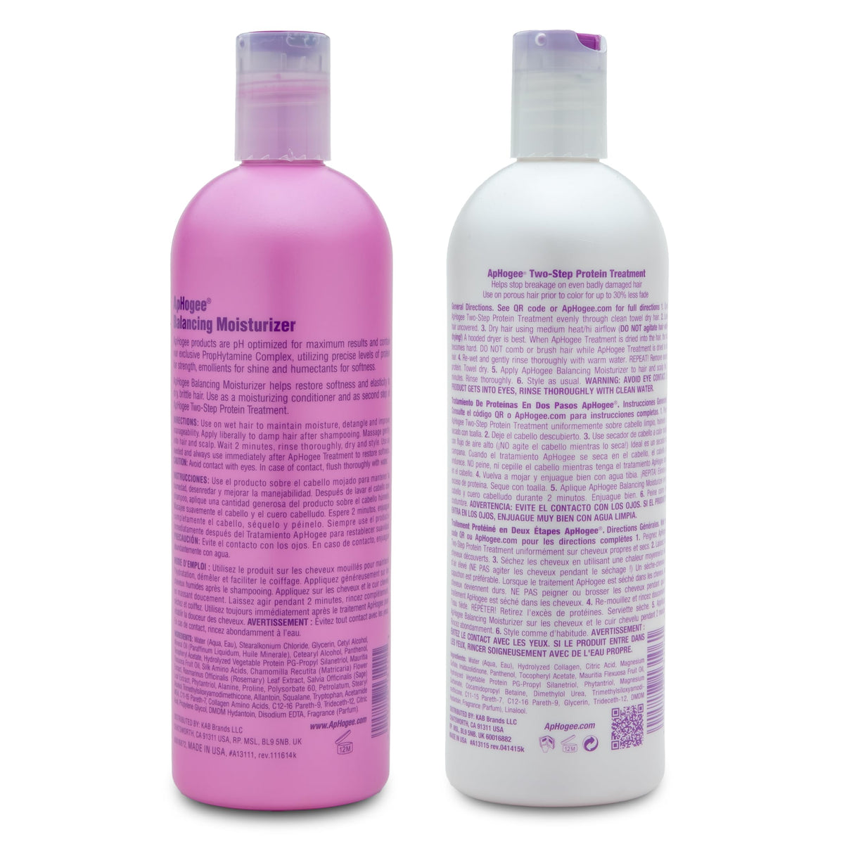Aphogee Protein bottle with label details