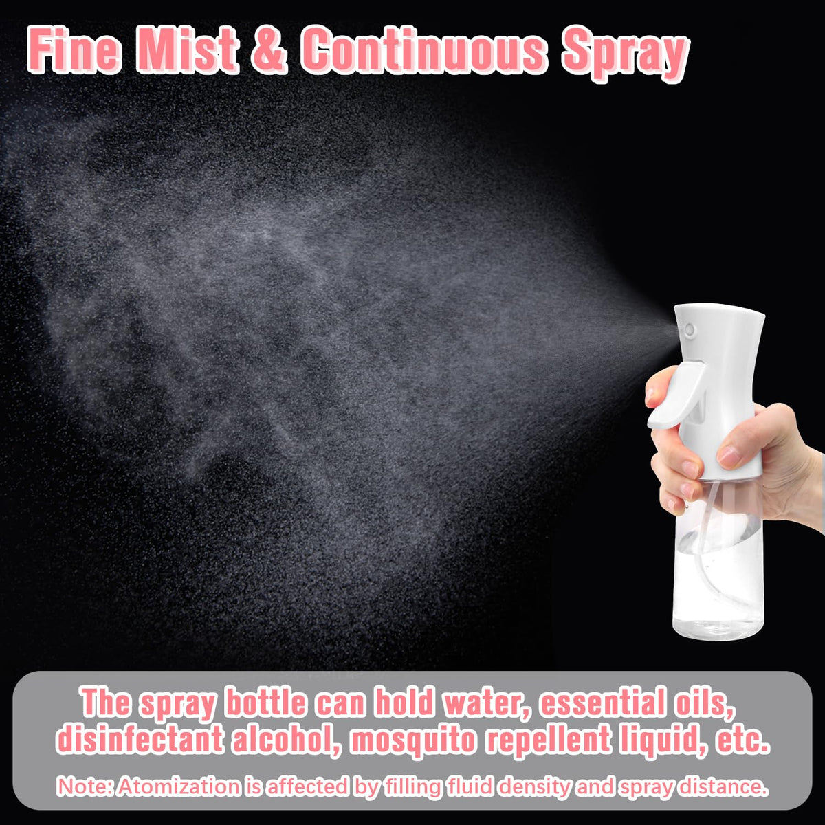 Apidgrowth Continuous Spray Bottle in use for hair care