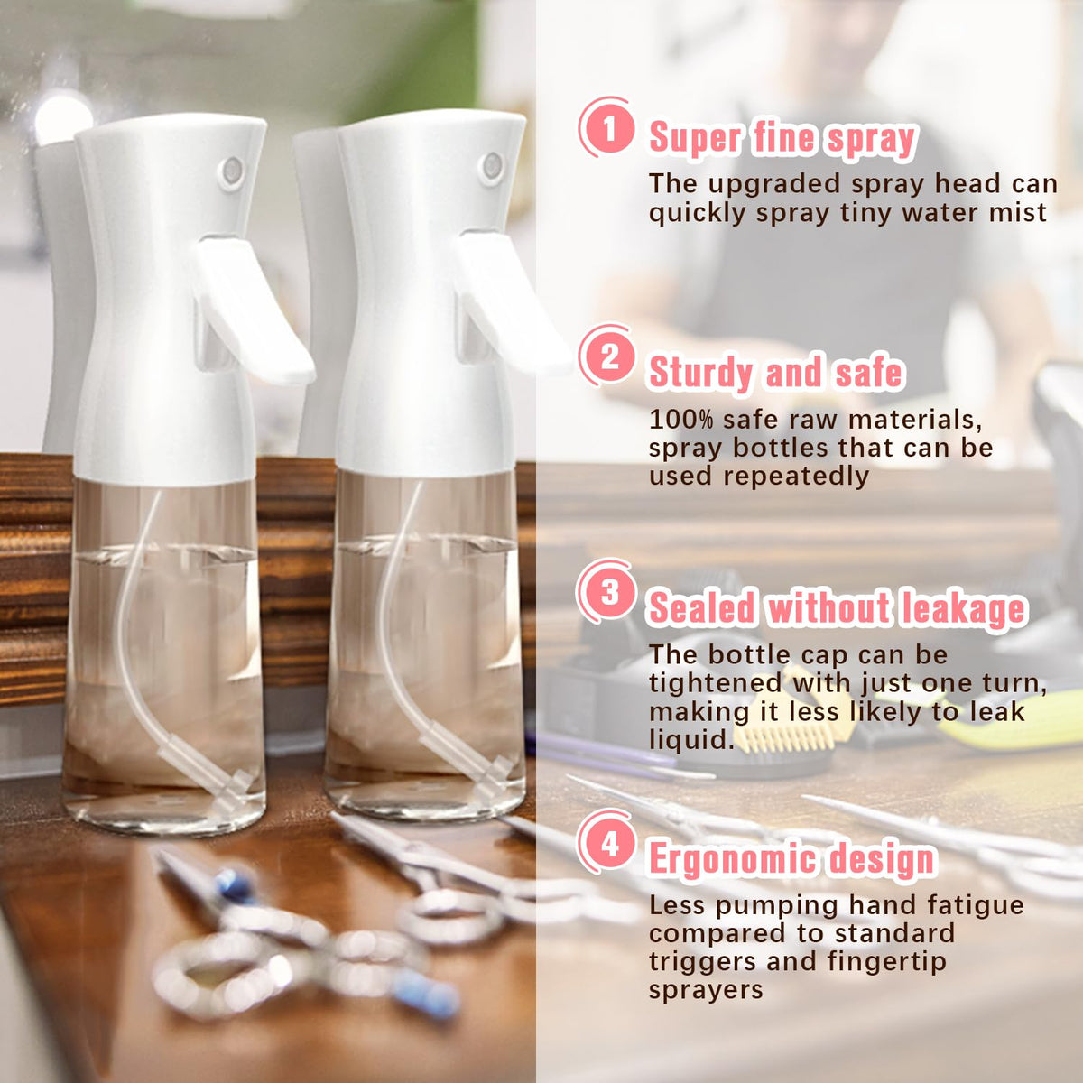 Apidgrowth Continuous Spray Bottle used for plant care with mist