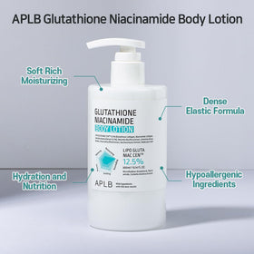 APLB Glutathione Niacinamide Body Lotion packaging details