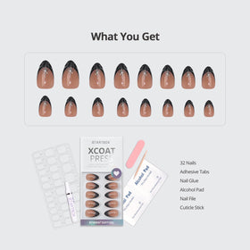 Application guide for BTArtbox Press On Nails included in the kit
