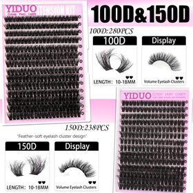 Application guide included in YIDUO Lash Clusters Kit