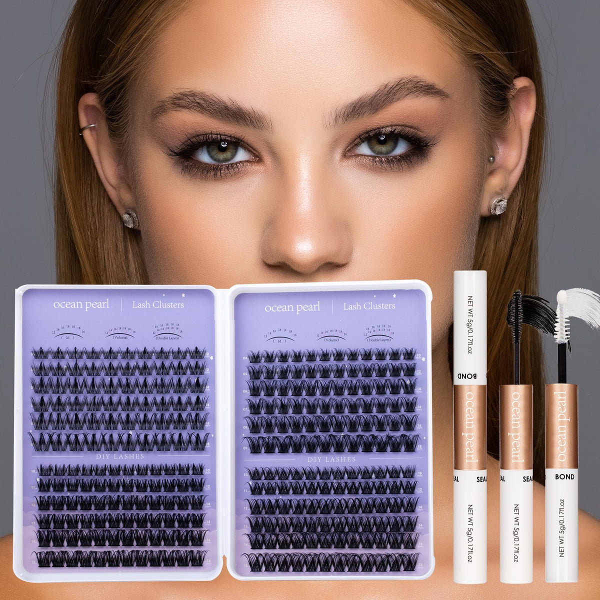 Application instructions for Ocean Pearl Lash Clusters Kit